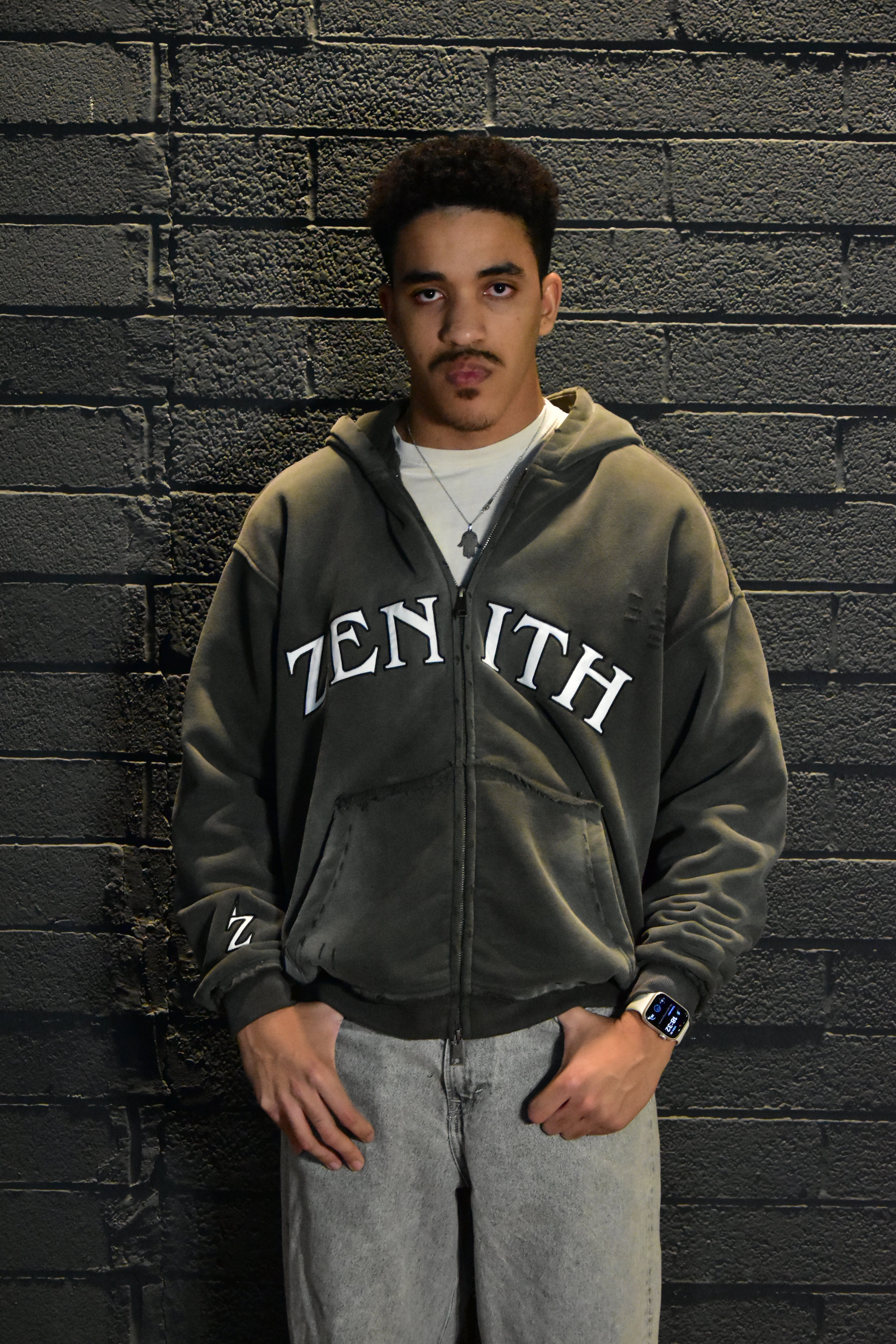 Zenith "Distressed" Zip-Up